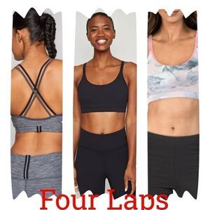 NWT Fourlaps Womens Vitality Printed Fitness Sports Bra Available in 7 colors